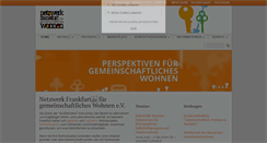 Desktop Screenshot of gemeinschaftliches-wohnen.de